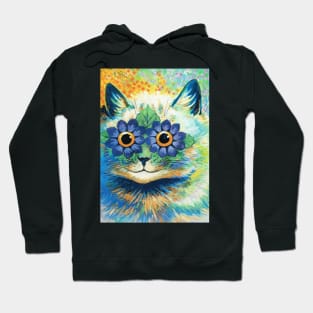 Flower Cat -Louis Wain Hoodie